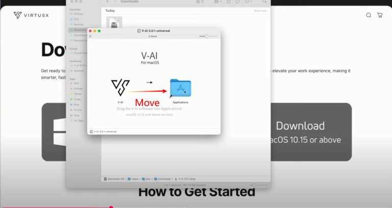 Installation – Virtusx V-AI Manual
